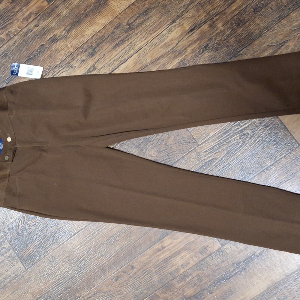 Chaps Dark Brown Dress Pants